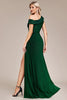 Load image into Gallery viewer, Glitter Dark Green Mermaid One Shoulder Long Formal Dress with Slit