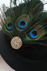 Load image into Gallery viewer, Black Peacock 1920s Style Headpieces