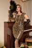 Load image into Gallery viewer, Red Round Neck 1920s Flapper Dress