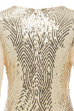 1920S Vintage Sequined Fringe Dress