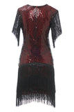 1920S Vintage Sequined Fringe Dress