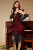 Fringed Vintage 1920s Sequin Dress