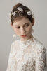 Load image into Gallery viewer, Beaded Flower Bridal Headband Earrings Sets
