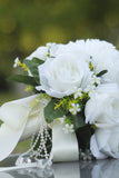 White Rose Bridesmaid Bouquet