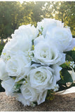 White Rose Bridesmaid Bouquet