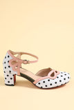 Retro Black White Dots Shoes