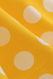 Yellow Polka Dots 1950s Dress