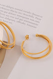 Trendy Hoop Metal Earrings