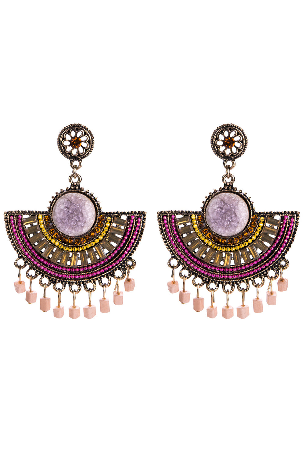 Green Beading Earrings