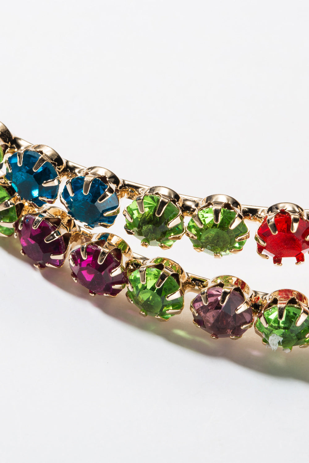 Colorful Beaded Hoop Earrings
