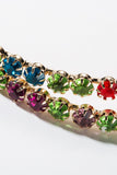 Colorful Beaded Hoop Earrings