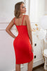 Load image into Gallery viewer, Sheath Spaghetti Straps Red Short Party Dress