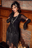 Luxurious Sequined Beaded Fringe 1920s Dress