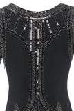 Luxurious Sequined Beaded Fringe 1920s Dress