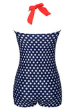 Plus Size Black and White Polka Dots Swimwear Shorts