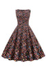 Load image into Gallery viewer, Green Leaves Printed Vintage 1950s Dress