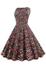 Load image into Gallery viewer, Green Leaves Printed Vintage 1950s Dress