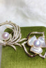 Load image into Gallery viewer, Rhinestone &amp; Pearls White Brooch