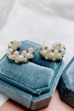 Vintage Pearl Hoop Earrings