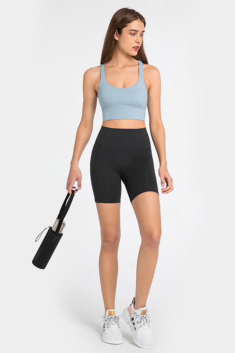Load image into Gallery viewer, Women&#39;s Black Short Yoga Pants