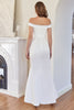 Load image into Gallery viewer, White Off the Shoulder Mermaid Formal Dress