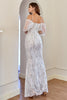 Load image into Gallery viewer, Glitter Mermaid Apricot Sequins Formal Dress