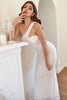 Load image into Gallery viewer, White One Shoulder Sequins Mermaid Formal Dress