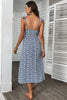 Load image into Gallery viewer, Sweetheart Blue Floral Summer Holiday Dress