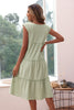 Load image into Gallery viewer, V Neck Green Summer Dress