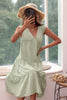 Load image into Gallery viewer, V Neck Green Summer Dress
