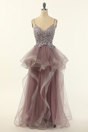 Tulle Appliques Formal Dress