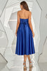 Load image into Gallery viewer, Royal Blue Strapless Cocktail Dress