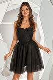 Black Sweetheart Cocktail Dress