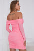 Load image into Gallery viewer, Sheath Off the Shoulder Coral Short Cocktail Dress