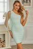Load image into Gallery viewer, One Shoulder Light Green Bodycon Party Dress