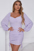 Load image into Gallery viewer, Long Sleeves Bodycon Cocktail Dress with Ruffles