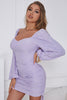 Load image into Gallery viewer, Long Sleeves Bodycon Cocktail Dress with Ruffles
