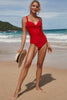 Load image into Gallery viewer, One Piece Black Swimsuit with Open Back