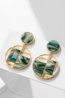 Simple Round Geometric Stud Earrings