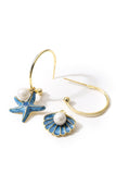 Blue Pearl Shell Earrings