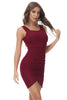 Load image into Gallery viewer, Tight Burgundy Short Party Dress