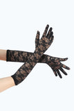 Black Lace Gatsby Party Gloves