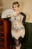 Ivory 1920s Hollow Lace Fan with Fringes