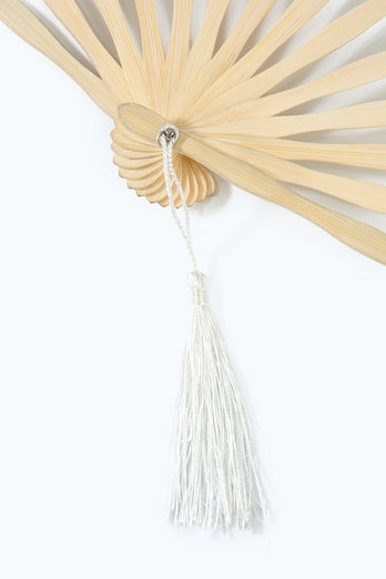 Black 1920s Fan with Fringes