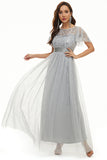 Sequins Tulle Mother of Bride Dress