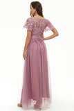 Sequins Tulle Mother of Bride Dress