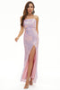Load image into Gallery viewer, Sequins Spaghetti Straps Long Formal Dress with Slit