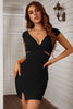 Load image into Gallery viewer, Hollow-out Bodycon Mini Dress with Slit