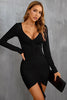 Load image into Gallery viewer, Long Sleeves Bodycon Little Black Dress