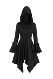 Black Long Sleeves Lace-up Halloween Dress